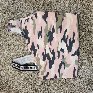 Small DD Pink long sports bra